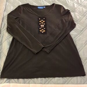 Simply Vera Vera Wang Embellished Tunic Top